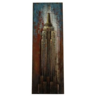 Non-Branded Peinture Empire State Retraw 120 Cm Brun Nickel